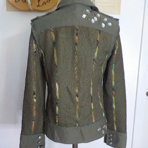 Lou Nardi Cotton & Stretch Military Style Jacket - Picture 6 of 13